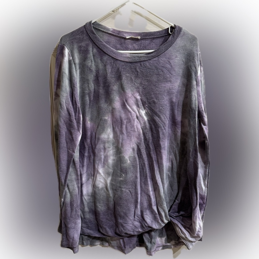 ODDY Purple Tie-Dye Women's Top